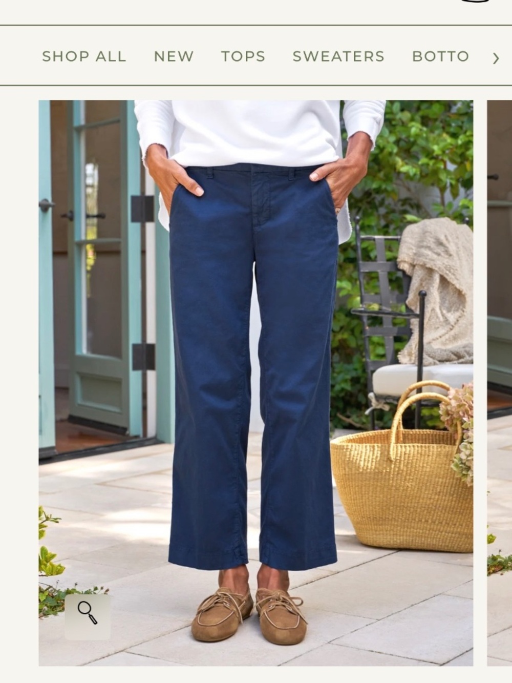 Frank & Eileen Westport Italian Wide Leg Chino